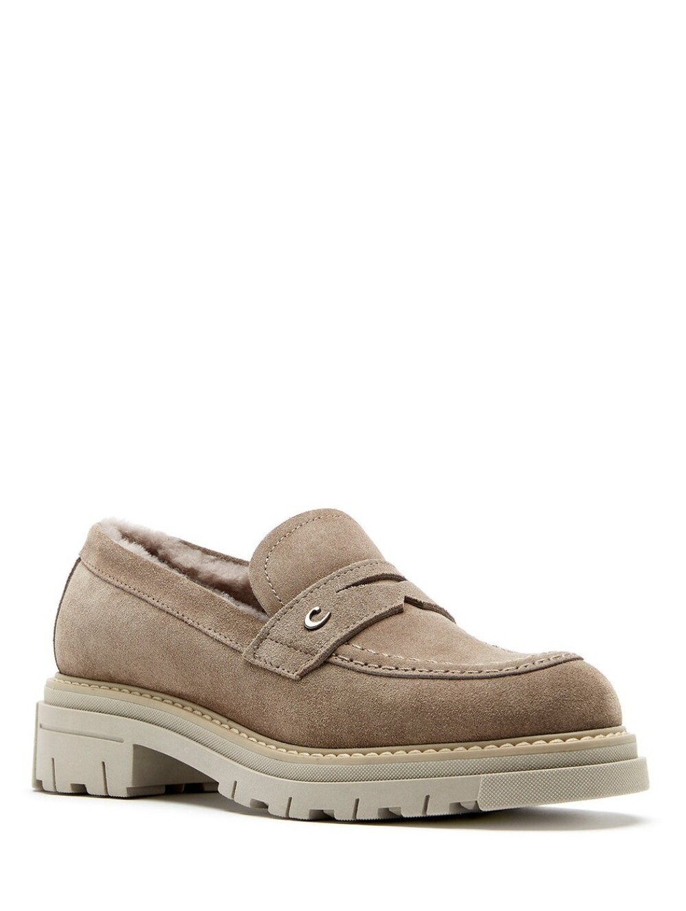 La Cannadienne City Dry Donny Shearling Loafers, Size 8